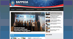 Desktop Screenshot of bappeda.bangka.go.id