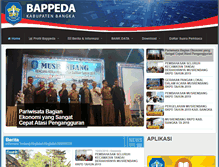 Tablet Screenshot of bappeda.bangka.go.id